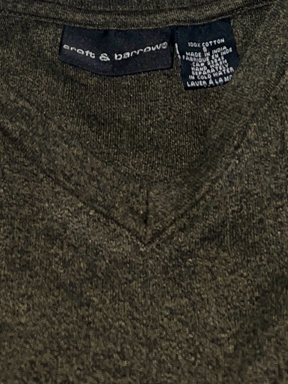 Croft & Barrow Khaki Long Sleeve Shirt Men’s Size Small 100% Cotton Classic - Picture 3 of 3